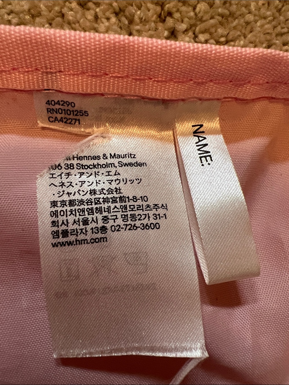 Pink Heart Drawstring Bag - Picture 7 of 7